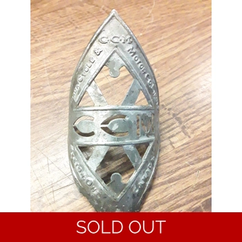 CCM Bicycle Head Badge Pre-war #2